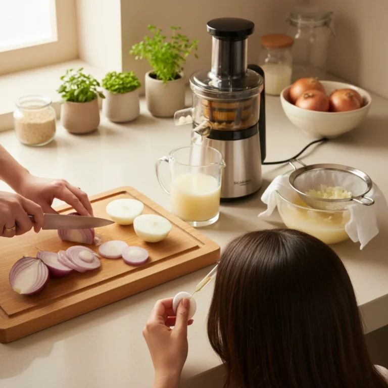 How to Make Onion Juice for Hair Growth