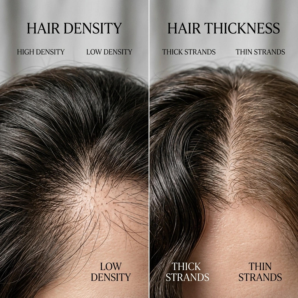 Hair Density vs Hair Thickness What’s the Difference