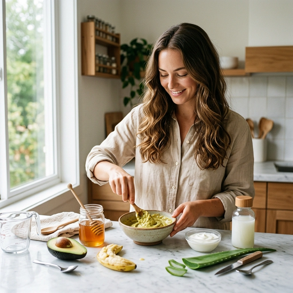 Homemade Hair Masks for Strong and Shiny Hair