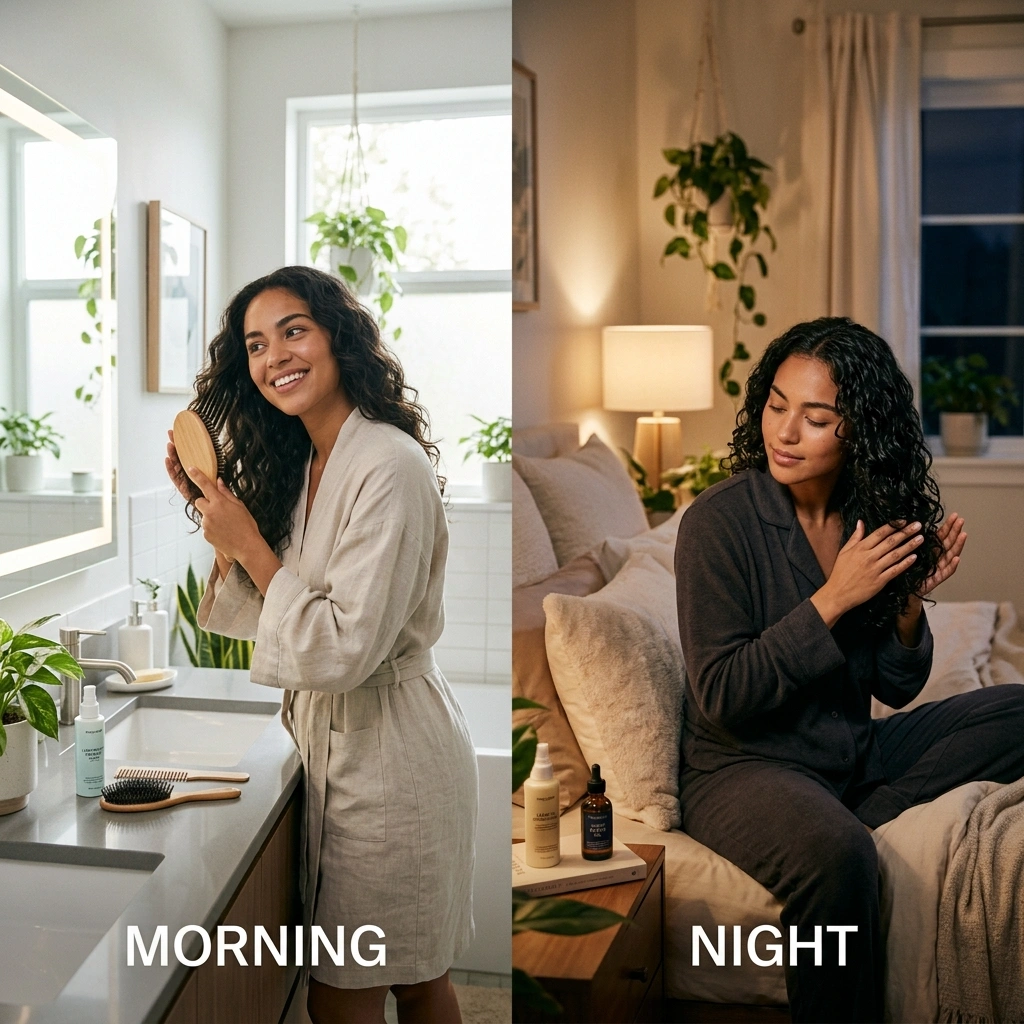 Morning vs Night Hair Care What Matters Most