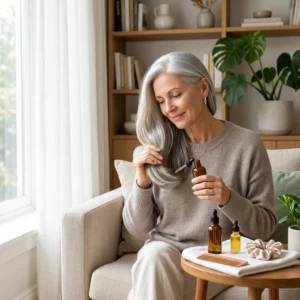 Nighttime Care for Gray Hair
